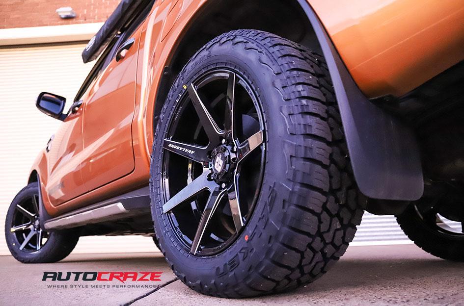 FORD RANGER AVALANCHE GLOSS BLACK MILLED ACCENTS